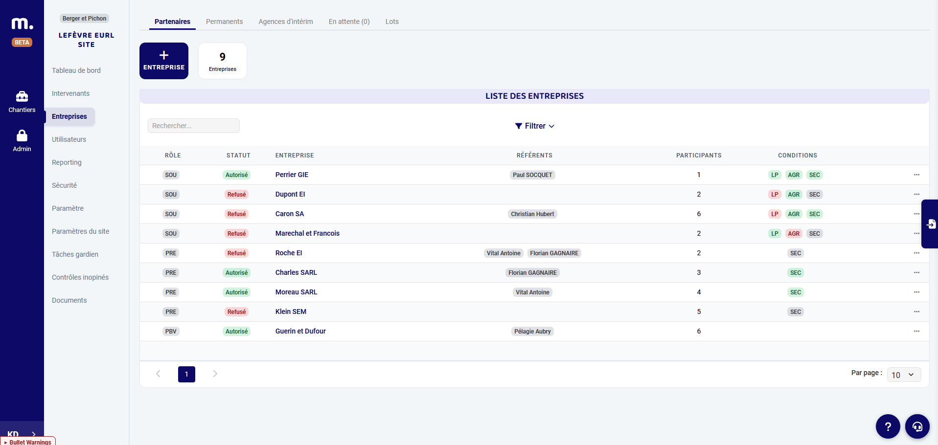 Interface Nouvelle Version